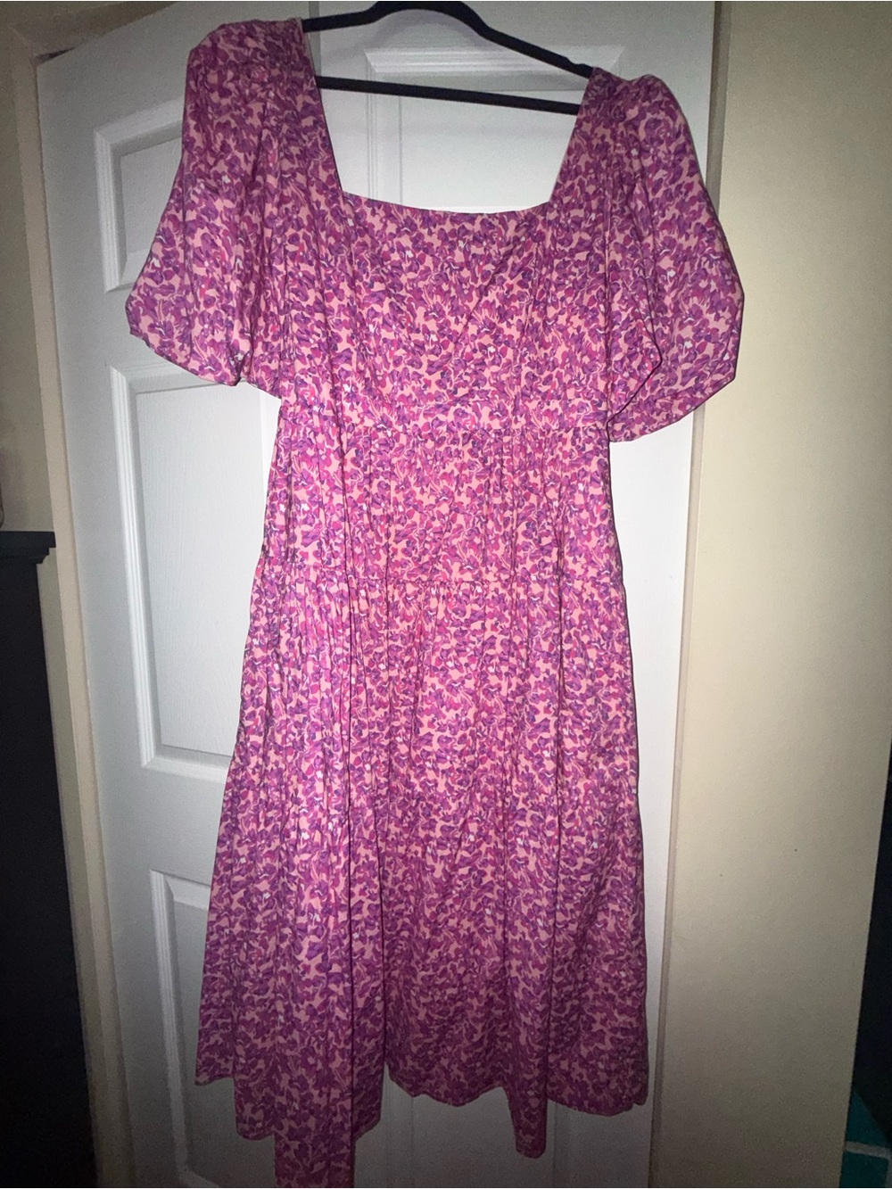 Pink Multi Floral Estella Midi Dress